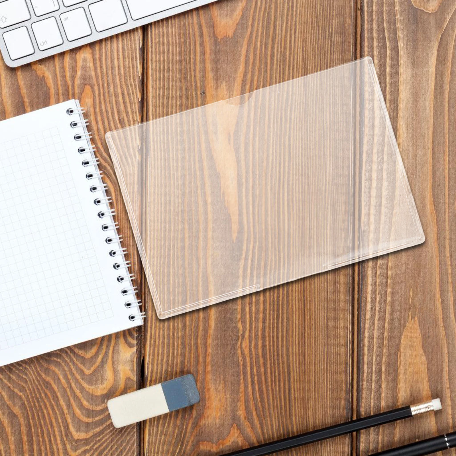 Protector de certificado de nacimiento, funda de plástico rígida transparente de 7,4X5,2 pulgadas para soporte de documentos de viaje, página impermeable a prueba de polvo