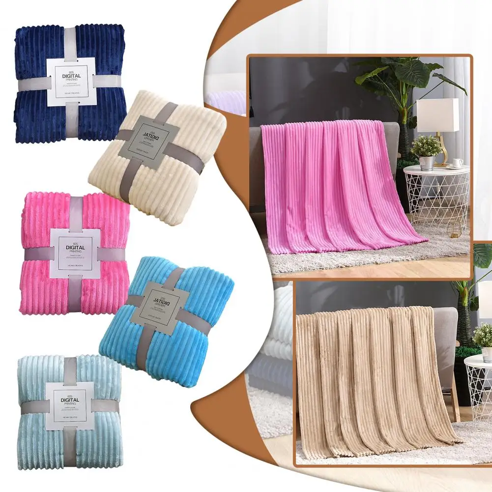 Convenient Throw Blanket  Wide Application Exquisite Bed Blanket  Air Conditioned Blanket