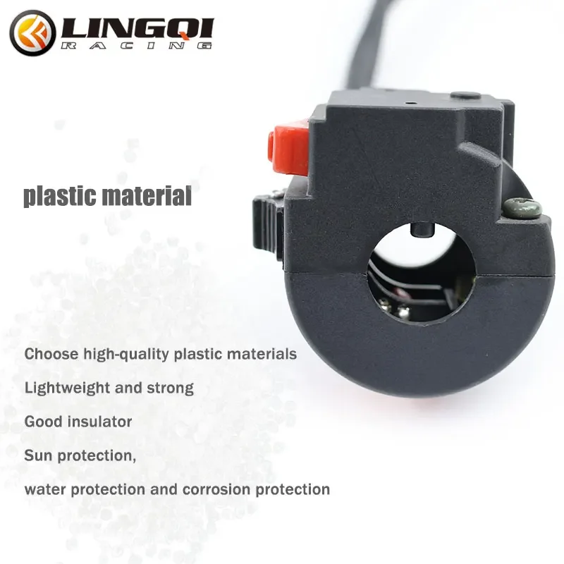ONLEEYPP Motorcycle Handlebar Flashing Switch Moto Headlight Fog Lamp ON OFF Button Turn Signal Start Controller Pit Dirt Bike