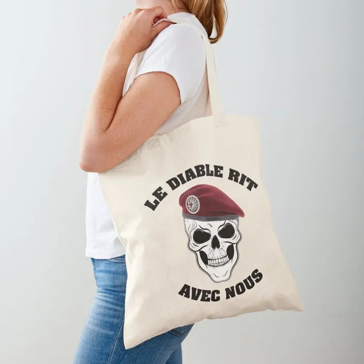 

THE DEVIL LAUGHS WITH US Tote Bag Beach bag tote bag woman great Canvas stote