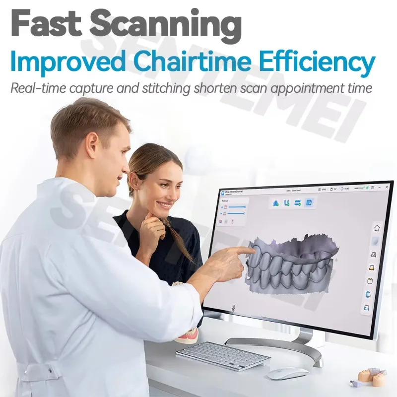 3D Intraoral Scanner AI Filtering True-Color High Resolution Portable Scanner For Fast Chairside And Lab Scanning