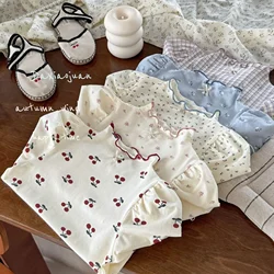 Undershirt Girl Autumn New Korean Half High Collar Baby Spring Flowers Versatile Long Sleeves T-shirt Tide Sweet Causal