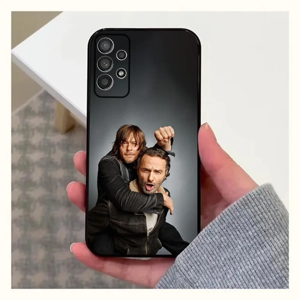 R-Rick Grimes und Darryl D-Dixon Handy hülle für Samsung Galaxy A13,A21s,A22,A31,A32,A52,A53,A71,A80,A91 Soft Black Cover