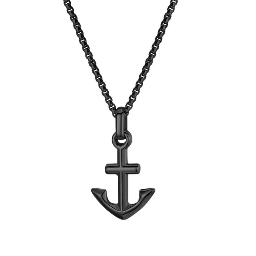 Schlichtes Design, zylindrische Form, Anhänger-Halskette, Retro-Stil für Männer, goldfarbene Edelstahl-Schlangenkette, Schmuck, Hip-Hop-Accessoires – Detail 5