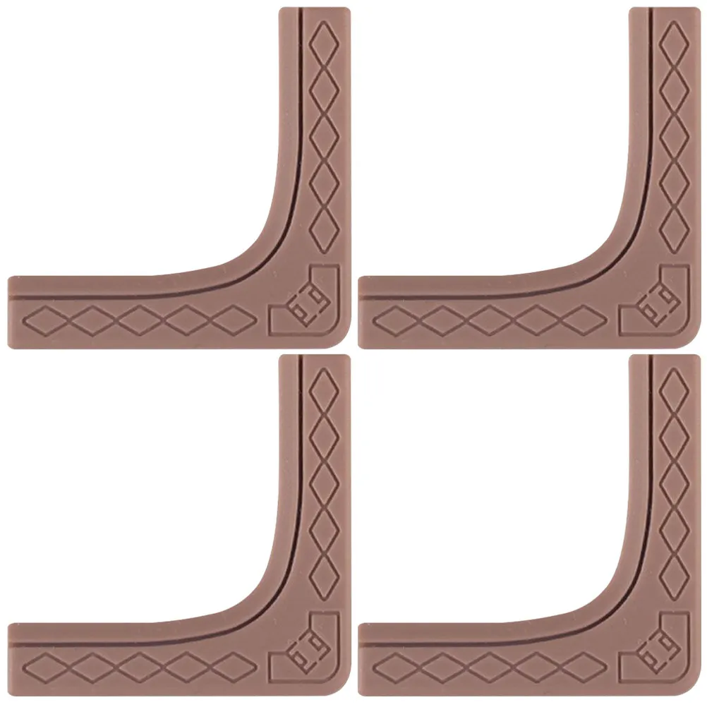 

4pcs Corner Protector Guard Silicone Baby Proofing Bumpers For Furniture Table Window Right Angle Covers Child Safety Decor