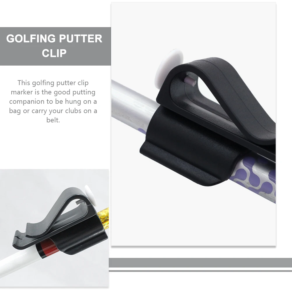 

6pcs Golf Putter Clip 4 2x6 5cm White Blue Marker Lightweight Durable Storage Club Holder Bag Organizer Accessories