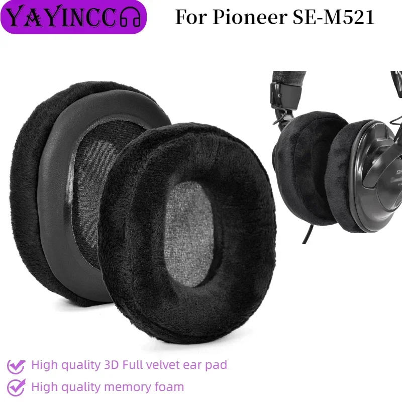

Replacement Memory sponge 3D Full velvet ear pads For Pioneer SE-M521 headset Give you brand new wearing experience ，