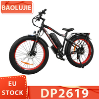 BAOLUJIE DP2619 Electric Bike 26*4.0 inch Fat Tire 750W Motor EBike 48V 13Ah Battery 45km/h Max Speed 45km Max Range LCD Display