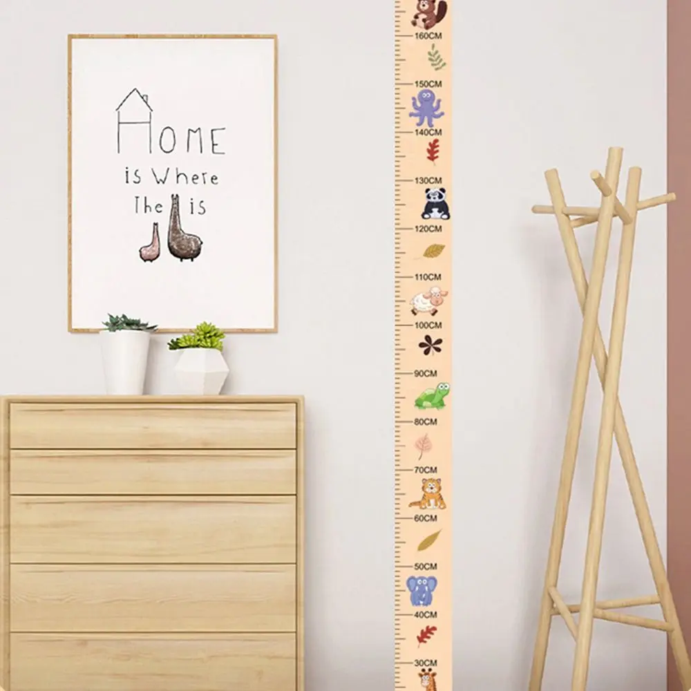 2M Height Height Measurement Sticker Waterproof Removable Child Growth Chart Catoon Pattern Self-adhesive Height Measuring Tape