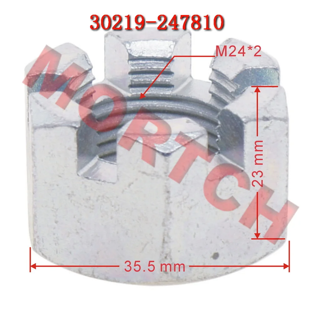 Nakrętka, wałek obręczy M24 * 2 30219-247810 dla CFMoto500cc ATV UTV SSV CF400 CF500 CF625 CF800 CForce UForce 400 450 520 550 800