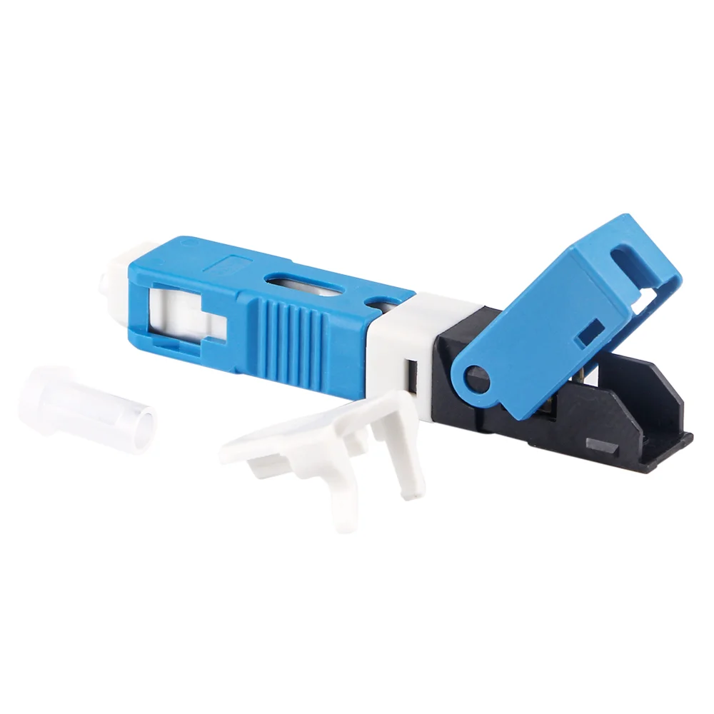 Fiber Optic Connecter SC APC SM SingleFTTH Mode Optical Quick Connector Tool ESC250D Optical Fiber Fast Connector SC APC UPC