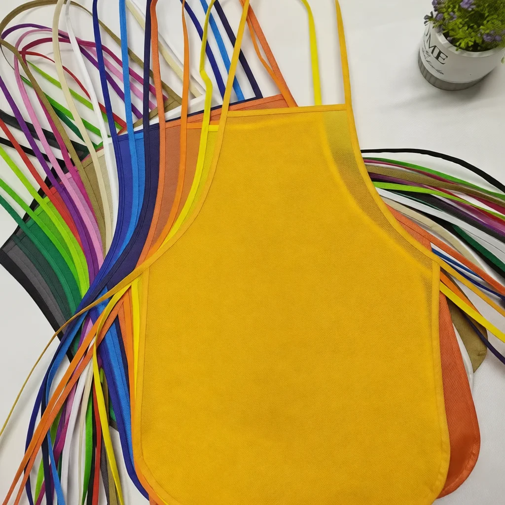 Waterproof Kids Art Smock Disposable Painting Apron Protective Bibs Lightweight Non Woven Gear For Children Craft Workshop