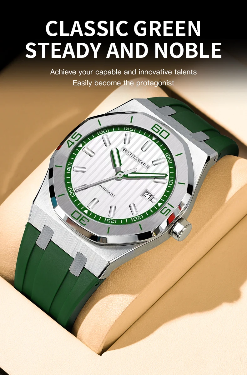 New High Quality Specht & Sohne Automatic Watch For Men 40MM Japan Miyota 8215 Steel Wristwatches Reloj Hombre 50M Waterproof - Image 5