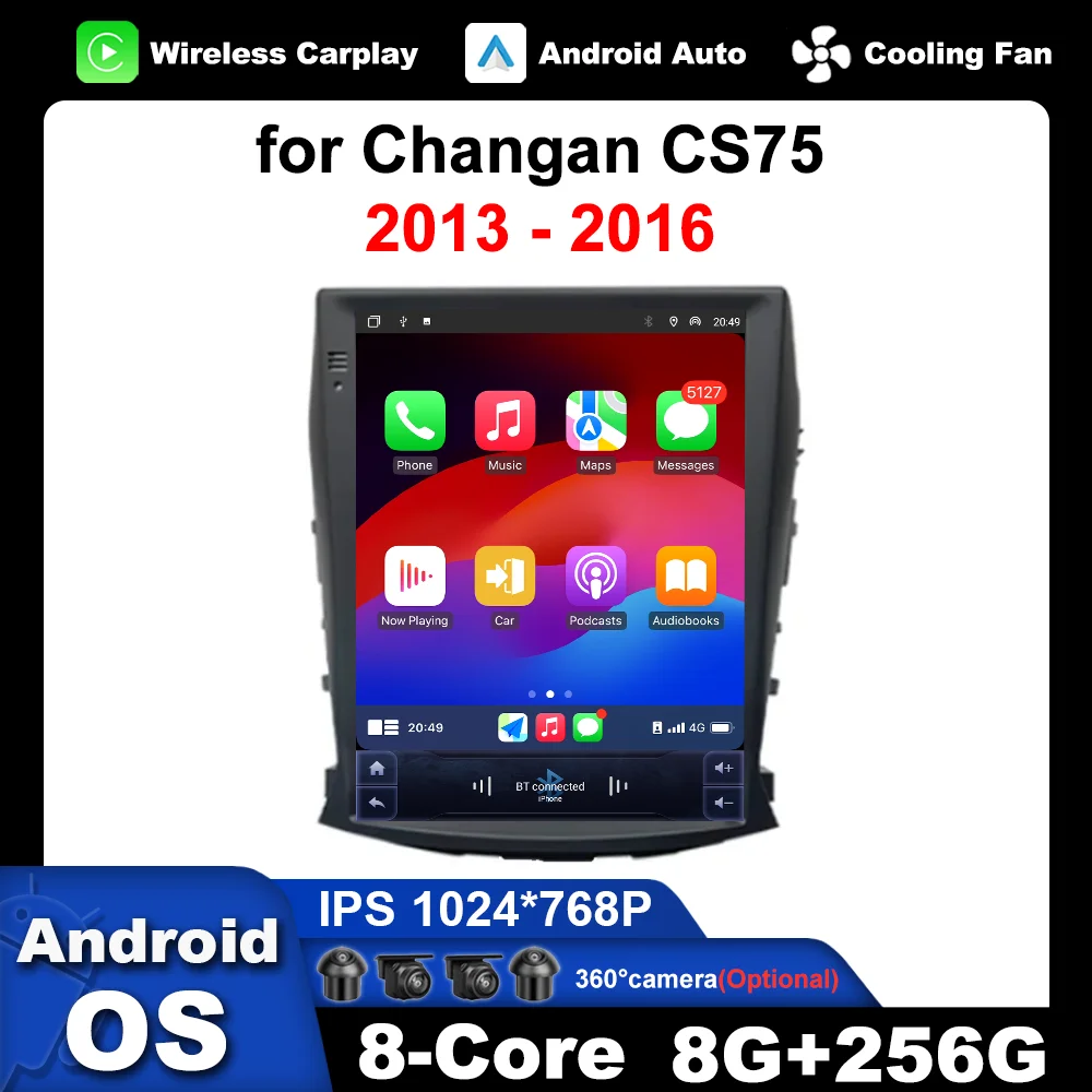 Android OS Bluetooth DSP For Changan CS75 2013 - 2016 9.7 '' GPS Navi WiFi Wireless Carplay 4G Car Radio Multimedia Video Player