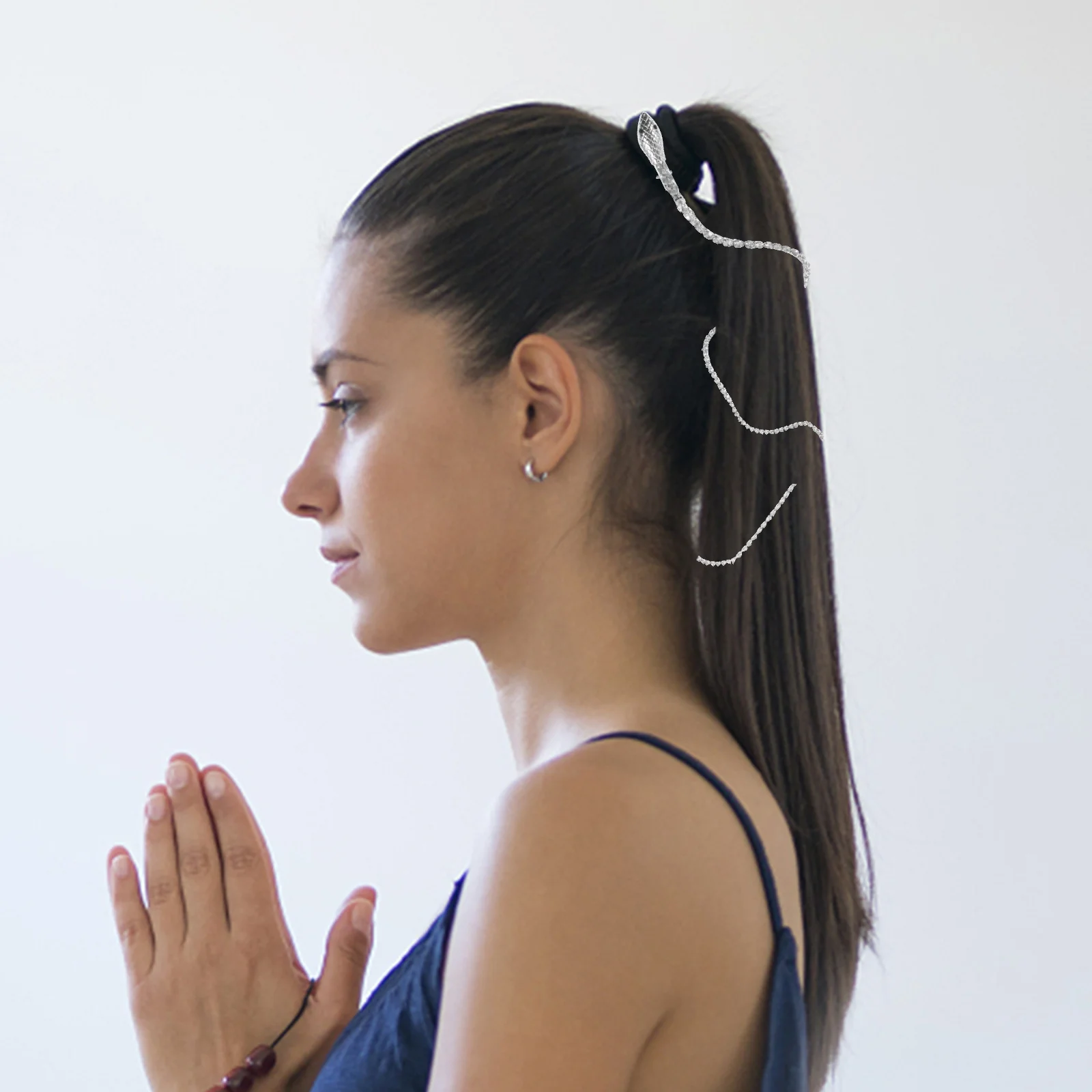 

2 шт., заколка для волос в виде змеи, блестящая заколка для волос из сплава, модный аксессуар для волос, держатель для хвоста для женщин, заколка для волос в виде змеи, держатель для хвоста, зажим