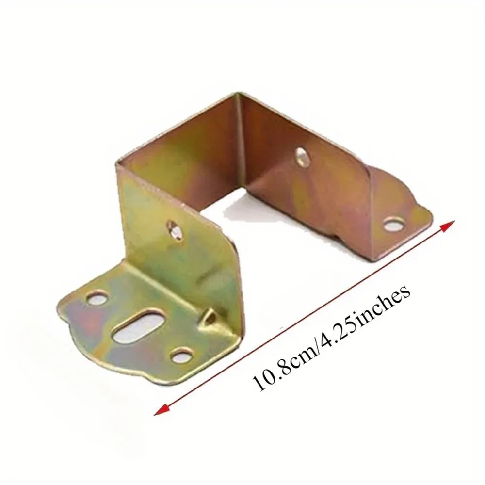 10pcs Heavy Duty Bed Hinge Metal Corner Bracket Furniture Fixed Support Thick Bed Connector Hanging Hardware Accessories for