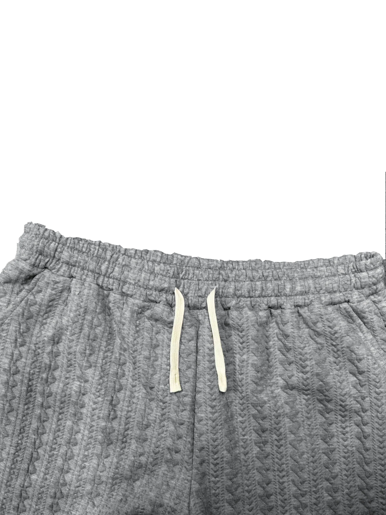 Herren Casual Minimalistische Jogginghose mit Buchstaben-Print, Geteilter Saum, Strukturierter Jacquard-Stoff, Kordelzug am Bund, Komfortabler Schnitt – Detail 25