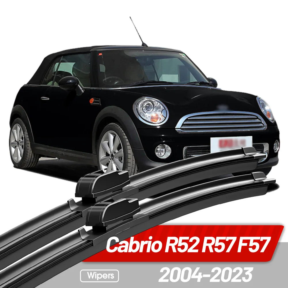 

For Mini Cabrio R52 R57 F57 2004-2023 Front Wiper Blades Windshield Windscreen Window Accessories 19"18" 2015 2012 2013 2007