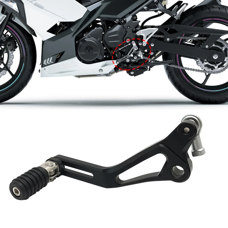 

Алюминиевый регулируемый складной рычаг переключения передач для мотоцикла, подходит для Kawasaki NINJA400, Ninja 400, Z400 2020-2023