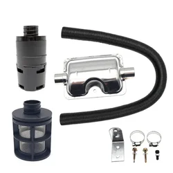 25mm Air intake Filter Silencer Combustion Air Pipe Ducting Pipe Clamps Muffler For Webasto Eberspacher Diesel Parking Heater