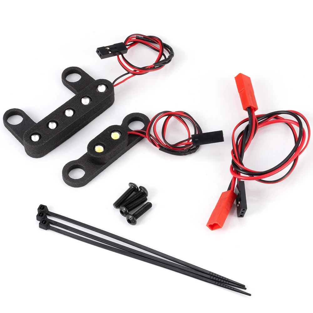 MIBIDAO-Juego de luces LED delanteras y traseras para coche de pie grande 1/10 ARRMA GORGON RC, piezas de decoración de actualización de camión y coche