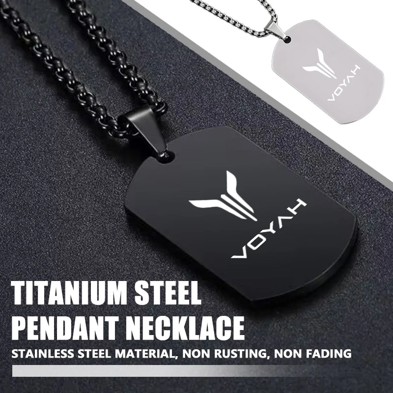 Collier personnalisé avec pendentif en acier inoxydable, accessoires cadeaux pour hommes, pour Voyah Free Dreamer Courage Passion 2021 2022 2023 2024