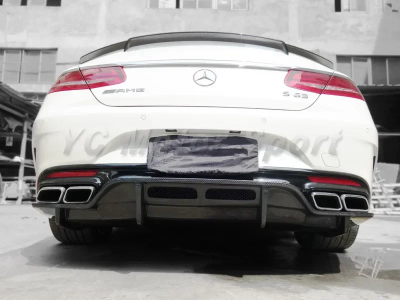 

Car Accessories Carbon Fiber PSM Style Rear Diffuser Fit For 2015-2017 MB C217 S63 Coupe Rear Diffuser Lip