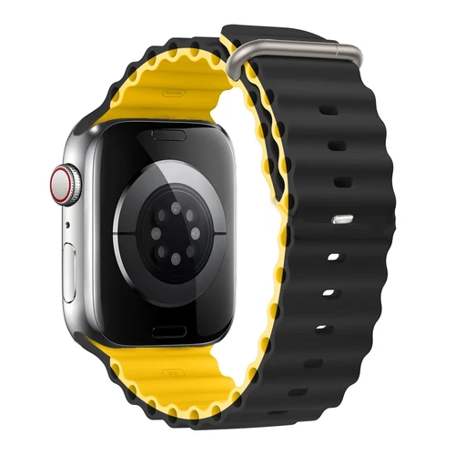 Imagen 2 del producto Correa oceánica para Apple Watch Ultra 2, 49mm, 44mm, 45mm, 42mm, 38/40/41mm, pulsera de silicona, correa iwatch serie 9 8 7 se 6 5 4 3