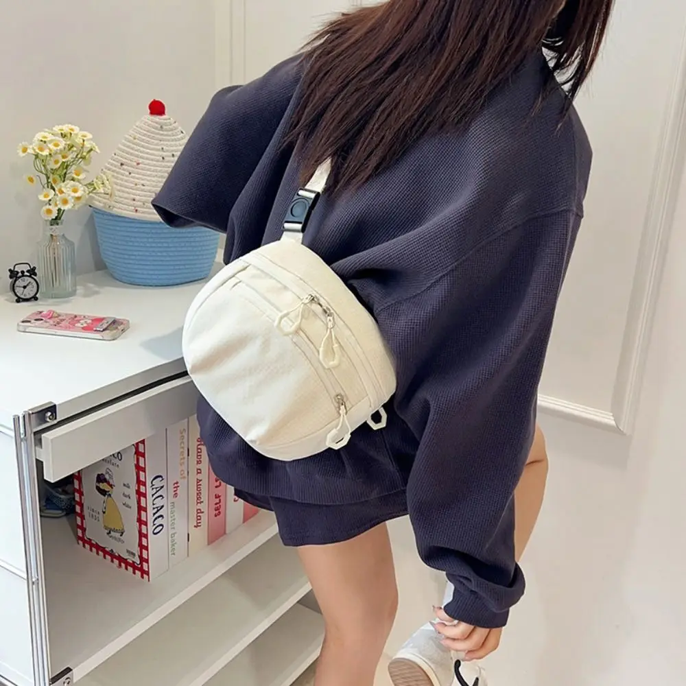 

Quick-dry Sports Nylon Shoulder Bag Solid Color Casual Casual Crossbody Bag Coin Pouch Korean Style Mobile Phone Pack Unisex
