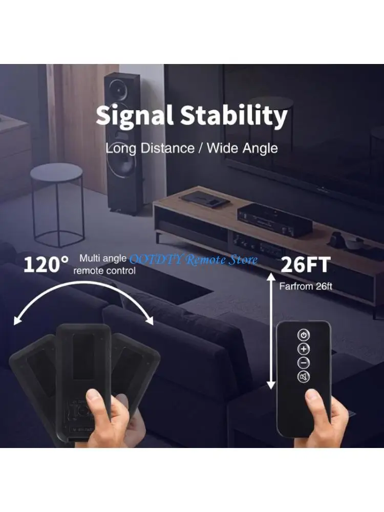 Replacement Remote Control for 5/10/15 Soundbar Surround Not Programming Needed Home Theater Accessories