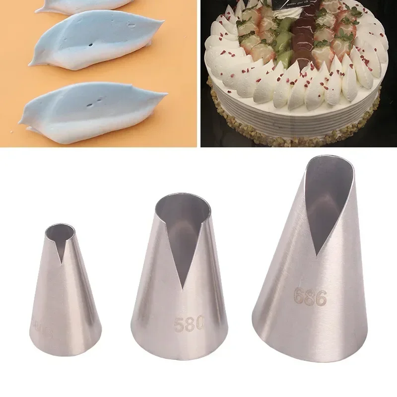 580S#580#686 Icing Piping Nozzles For Cakes Decorating Tools Dumpling Pastry Cream Decoration Tips tort кондитерские товары