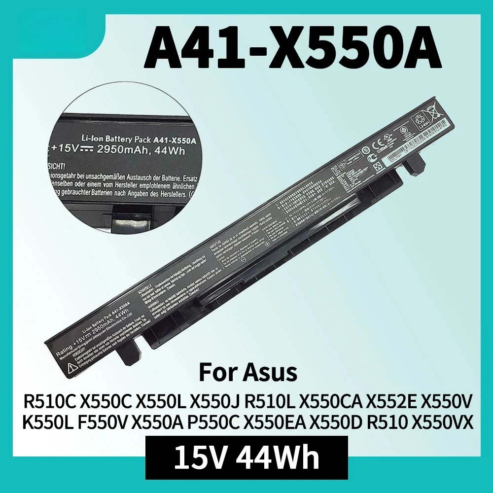 A41-X550A Battery for Asus R510C X550C X550L X550J R510L X550CA X552E X550V X550D R510 X550VX F550C K550L F550V P550C X550EA