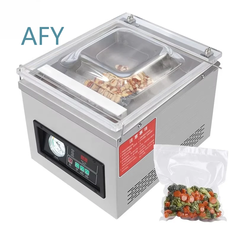 Dz-260 for Industrial Table Top Vacuum Sealer Machine for Food Fish Seafood Shrimp Sausage Packaging Heat Sealing Plastic Bag
