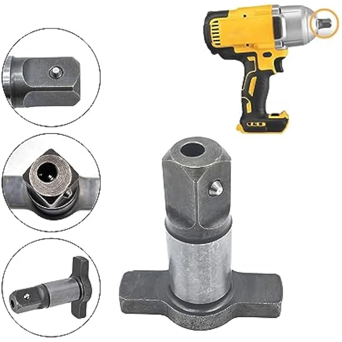 N866410 Impact Wrench Anvil Kit for Dewalt DCF 899 20V 1/2 Impact Detent Pin Anvil Assembly Impact Wrench 2Pcs