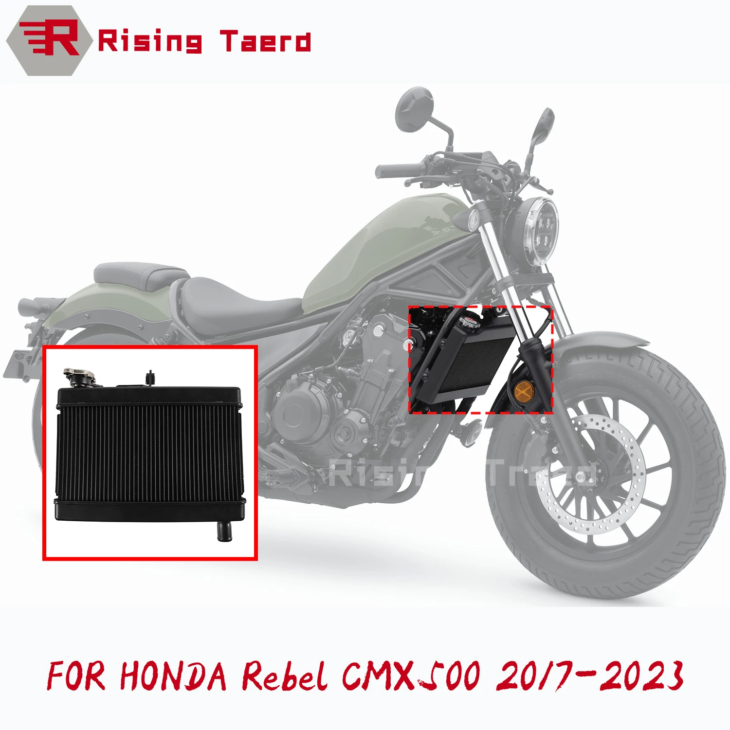 Motorcycle Accessories CMX500 CM500 Engine Radiator Cooler Guard Cooling Water Tank System For Honda Rebel CM CMX 500 2017-2023