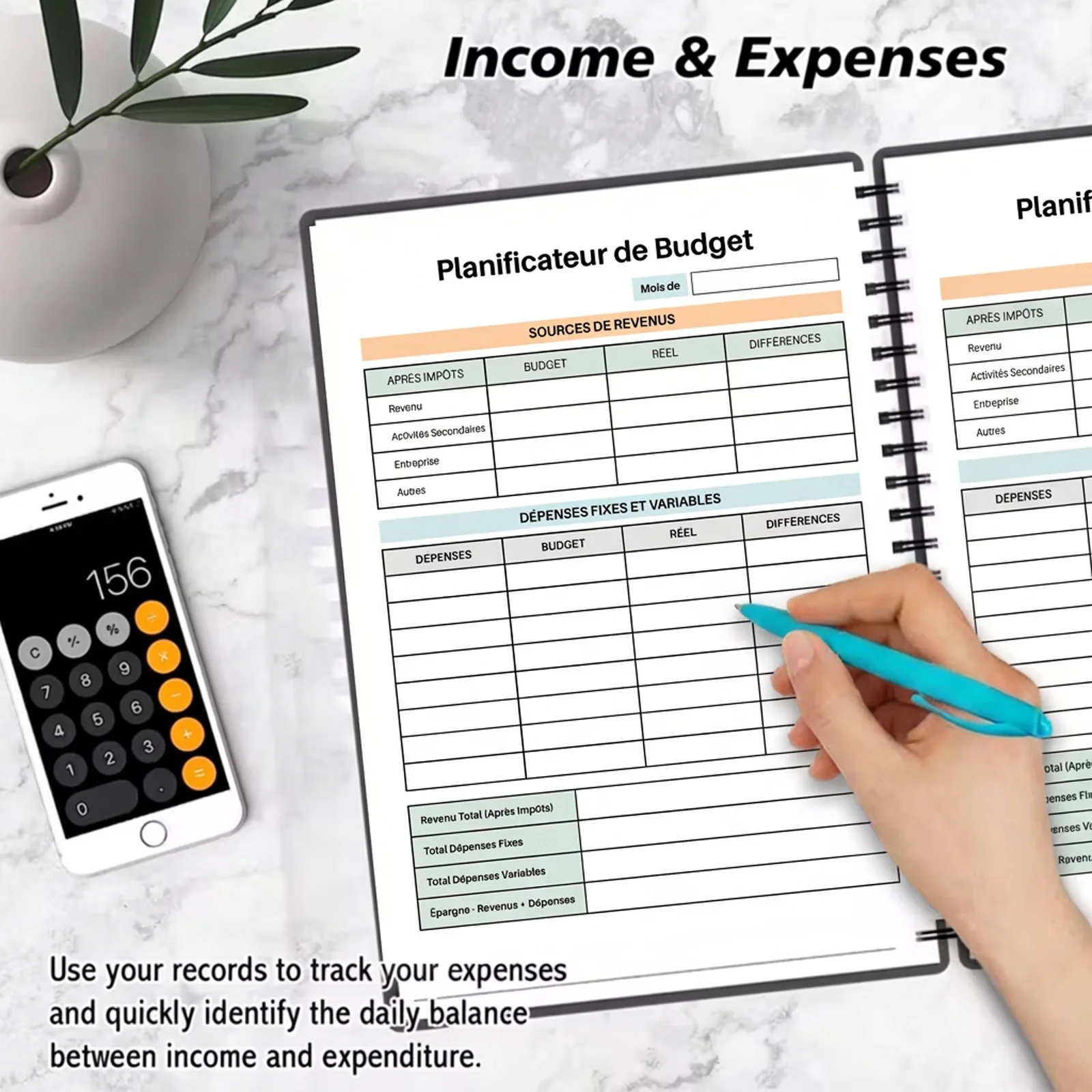 A5 Spiral Budget Planner Noteb - Home Office Budget recension och pris