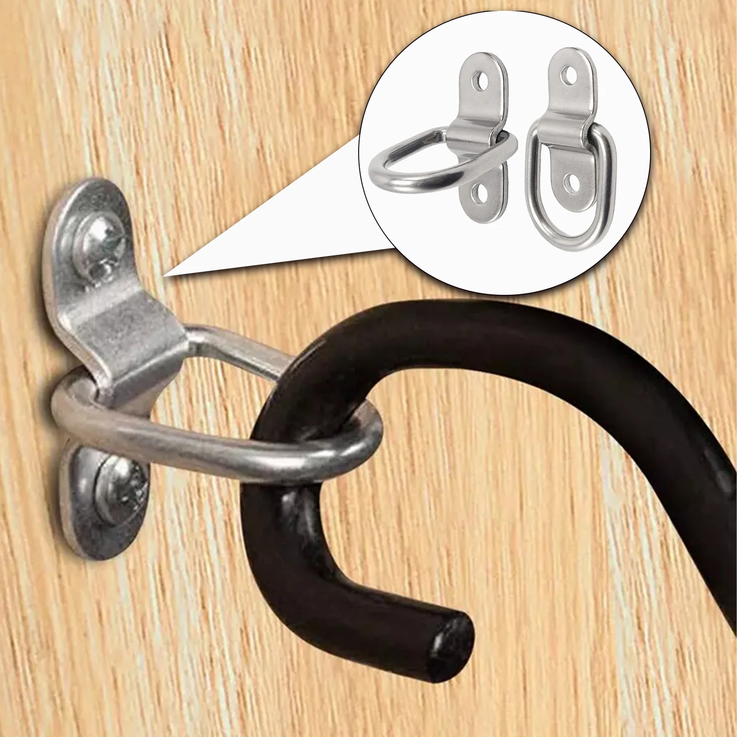 D-Ring Tie Down Anchors 2400LBS Heavy Duty Steel Capacity for Trucks, Trailers, and More (4 /6/12 Pcs)