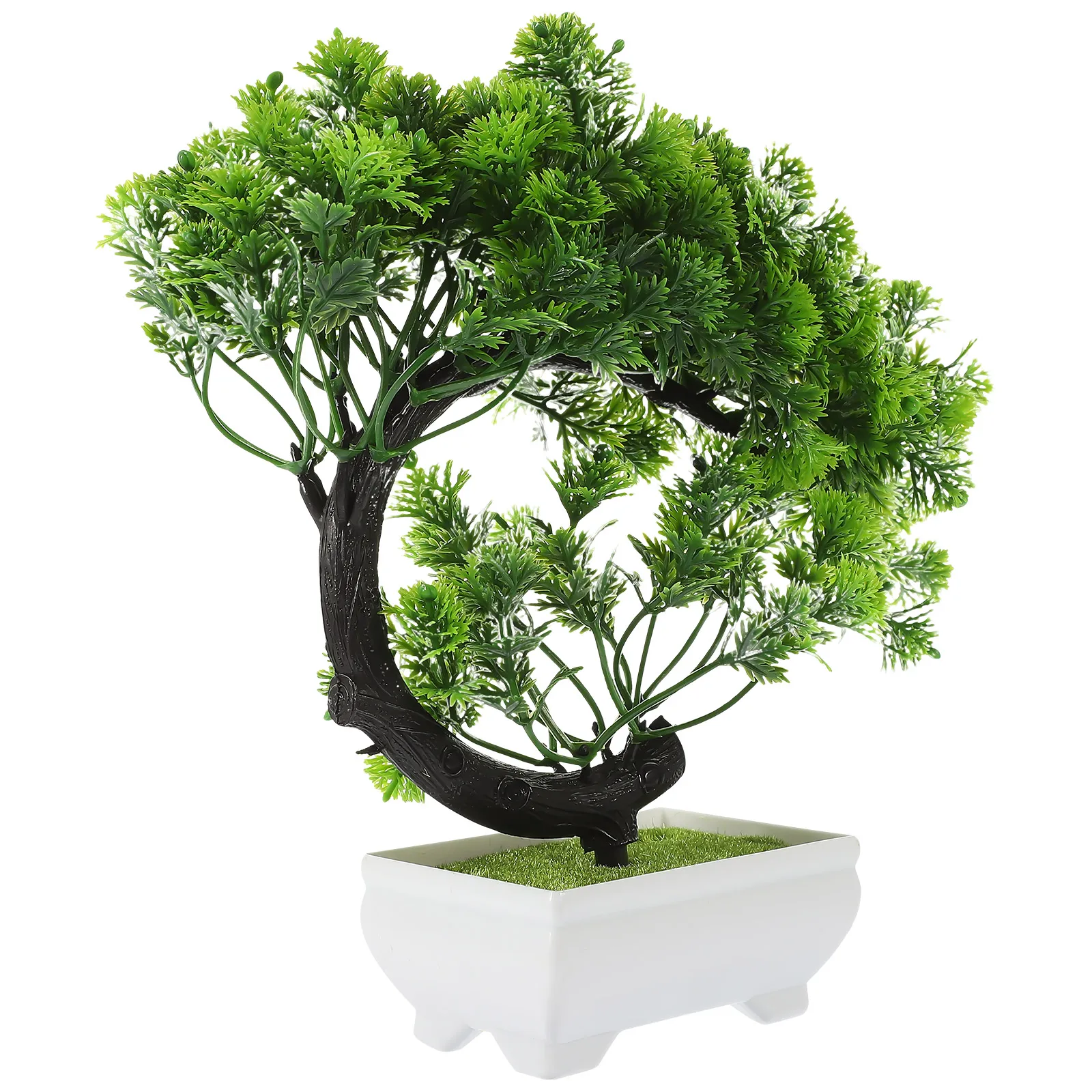 

Faux Plants for Indoors Simulated Green Bonsai Decoration Artificial Plastic Small Fake Trees