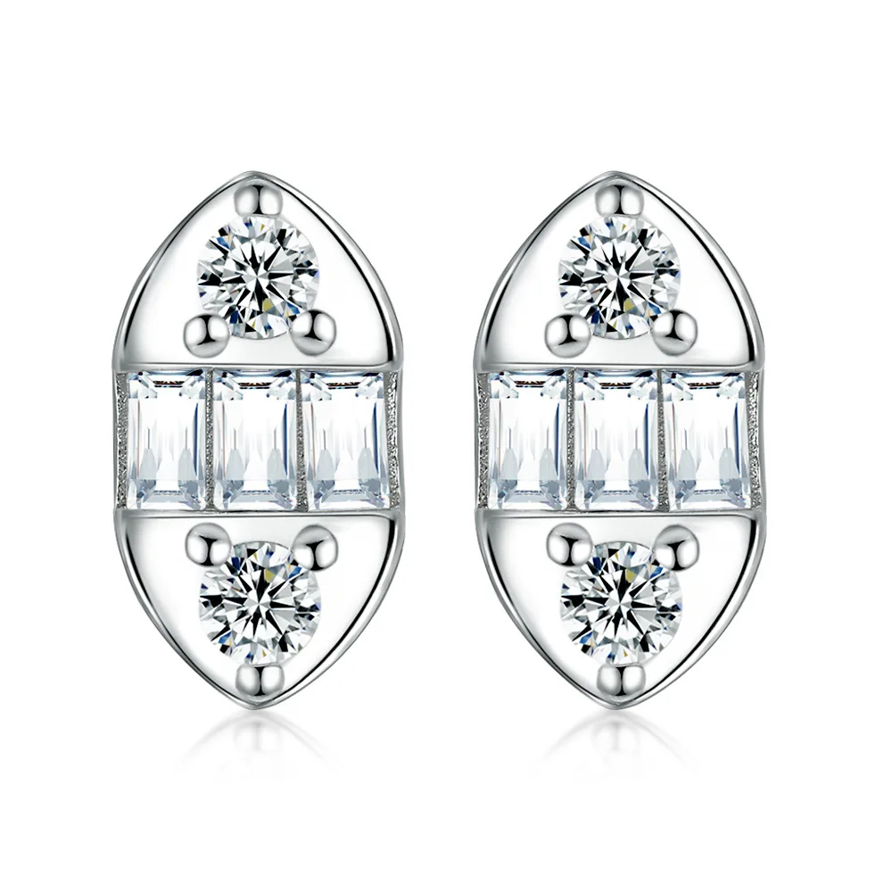 

Fashionable oval earrings s925 pure silver earrings for women, niche high-end design, exquisite silver jewelry earrings