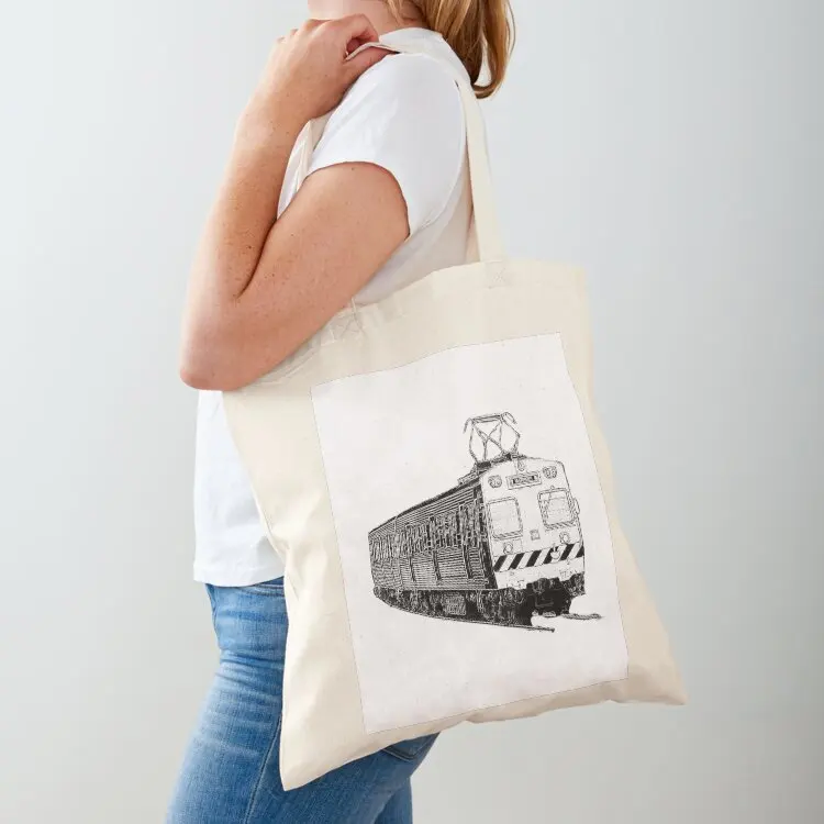 

Melbourne Hitachi train Tote Bag tote bag men's reusable shopping bag supermarket folding women