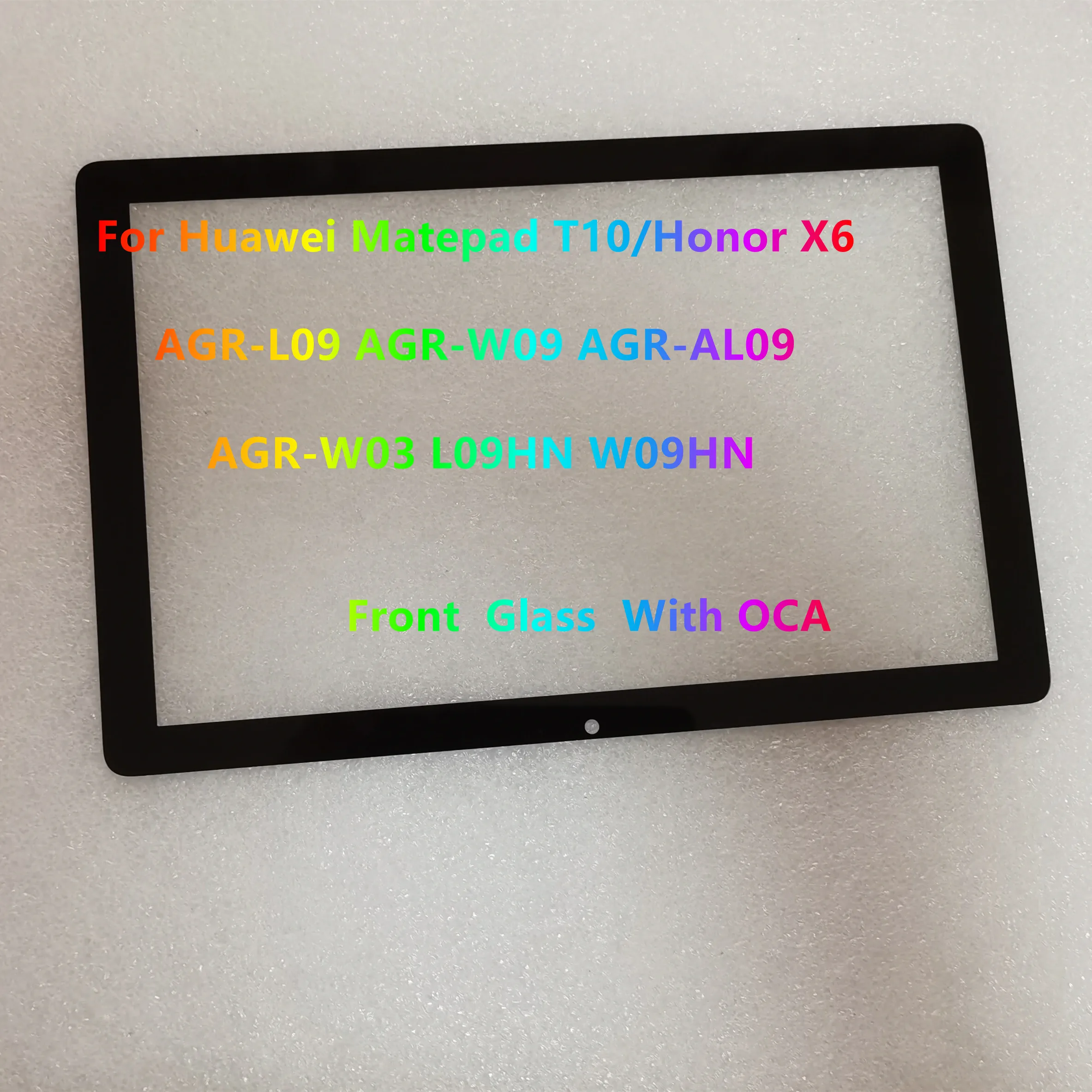 New For Huawei Matepad T10 / Honor X6 AGR-L09 AGR-W09 AGR-AL09 AGR-W03 L09HN W09HN Touch Screen Front Outer Glass Panel With OCA