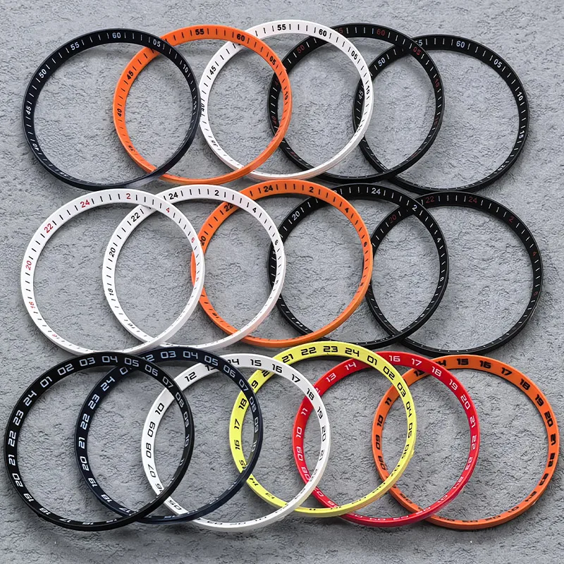 30.5mmx27.5mm SKX007 Replace Chapter Ring  Plasticsr Inner Ring Fits SKX009 SRPD Watch Case NH35 NH36 Men Watch Case Refit Parts