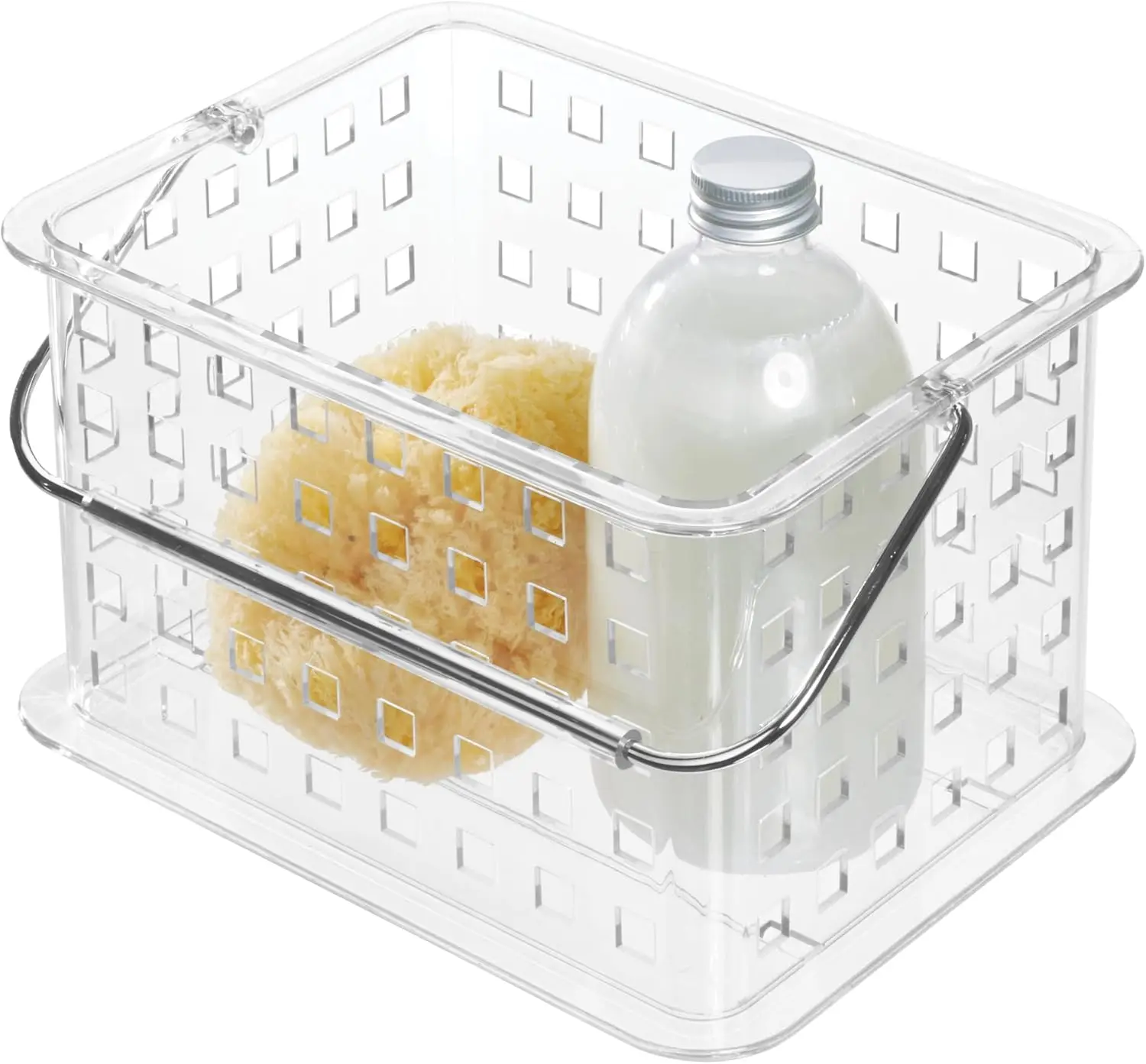 

Портативная душевая сумка-органайзер с ручкой, прозрачный органайзер для хранения в общежитии или ванной комнате