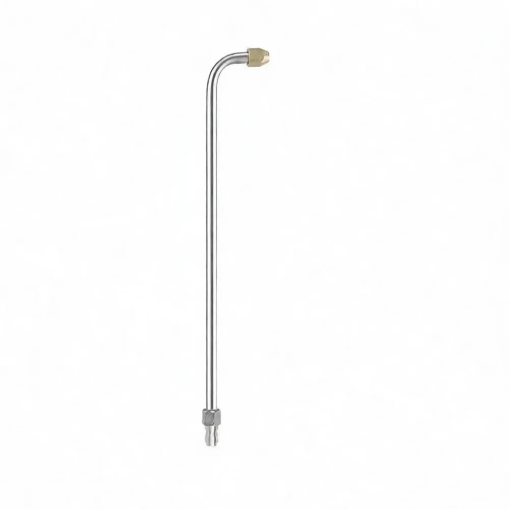 Curved Spray Nozzle For High Pressure Washer Wand Stainless Steel Cleaning Accessory For Solar Panel And Auto Wash