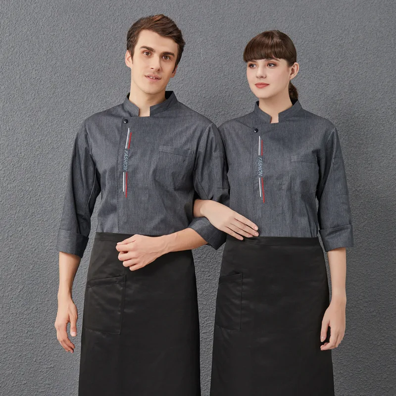 c211-unisex-stand-collar-chef-coat-bakery-food-service-kitchen-jackets-catering-restaurant-hotel-cooking-cook-wear-sushi-uniform