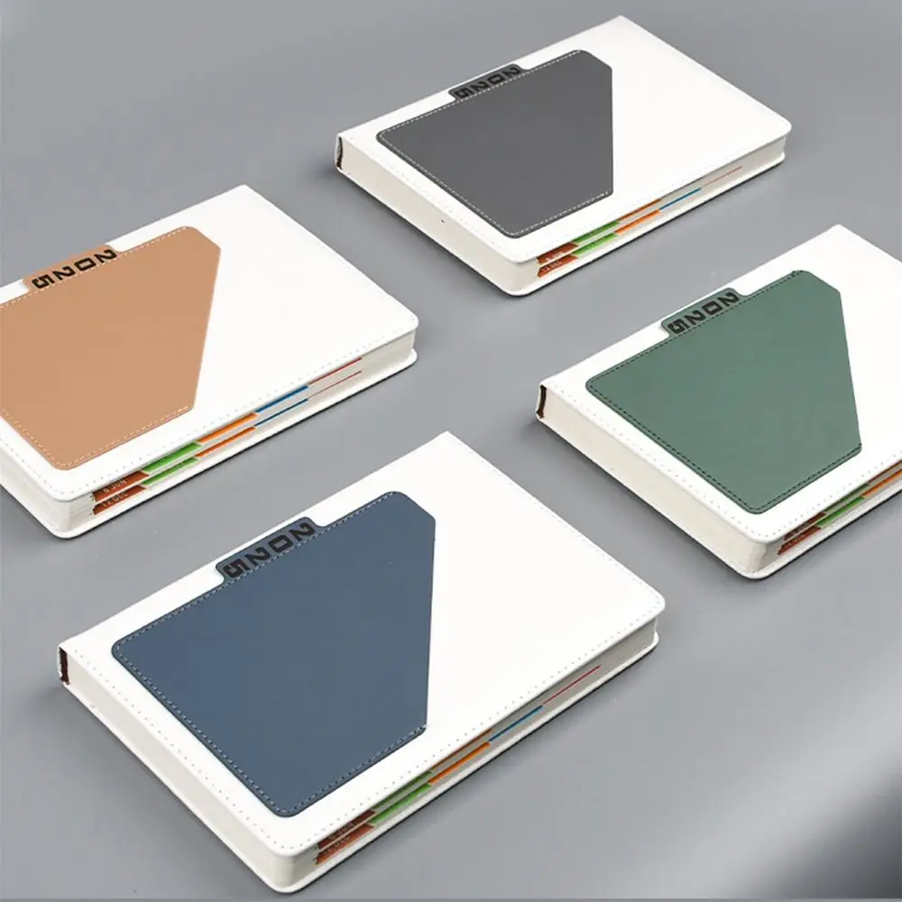 الجدول السنوي 2025 دفتر A5 جدول مجلة مكتب العمل مخطط غطاء جلد ناعم الملمس بولي Leather الجلود