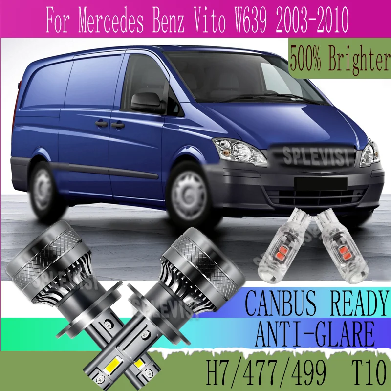 

Long-Range Night Vision Assist, Easy Mounting LED HEADLIGHT For Mercedes Benz Vito W639 2003 2004 2005 2006 2007 2008 2009 2010