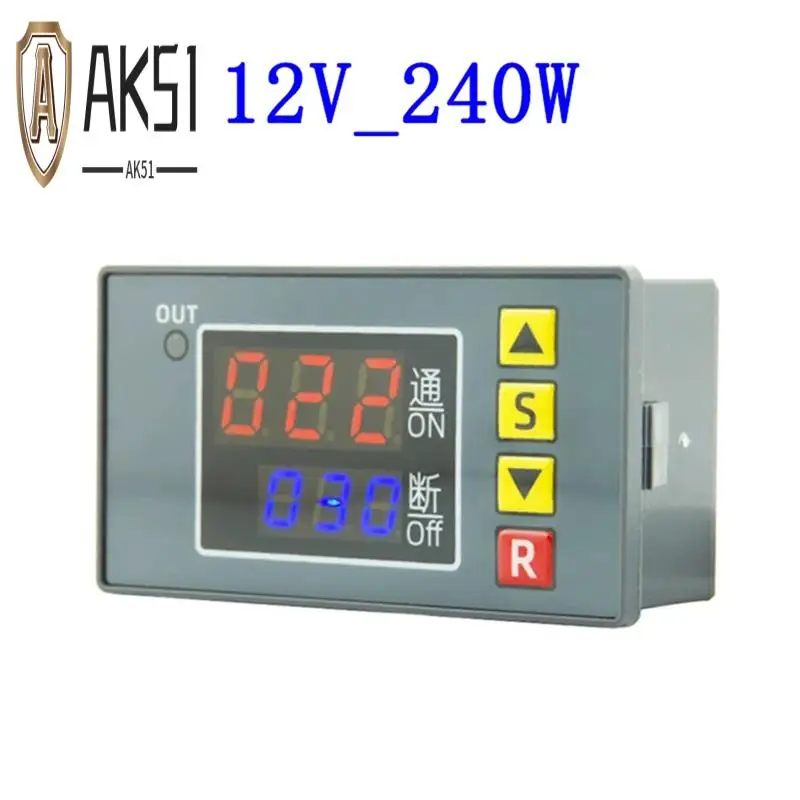 AK51-T3231 Digital Time Delay Relay Multifunction LED Display Cyclic Timing Control Switch Adjustable Timing Relay