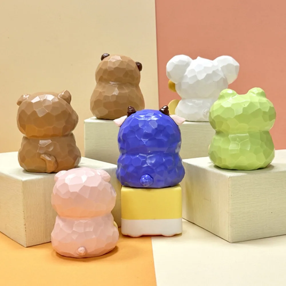 彫刻テクスチャカピバラデスクオーナメントカエル豚カピバラ人形おもちゃかわいい工芸品シミュレーションカピバラモデルワーク