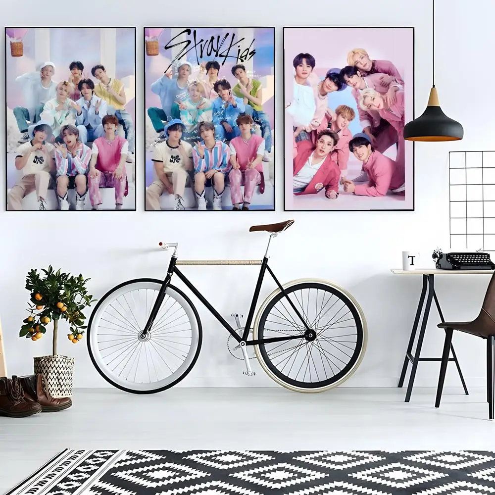 K-pop Group Stray Kids Poster retro art restaurant bar decoration
